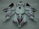 Yamaha R1 2004-2006 - Weiß Rot Flamme Yamaha R1 2004-2006 - Weiß Rot Flamme