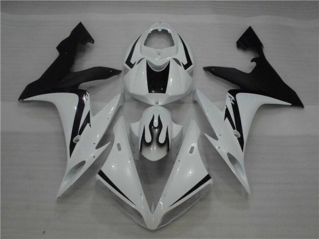 Yamaha R1 2004-2006 - Weiß Schwarz Flamme Yamaha R1 2004-2006 - Weiß Schwarz Flamme