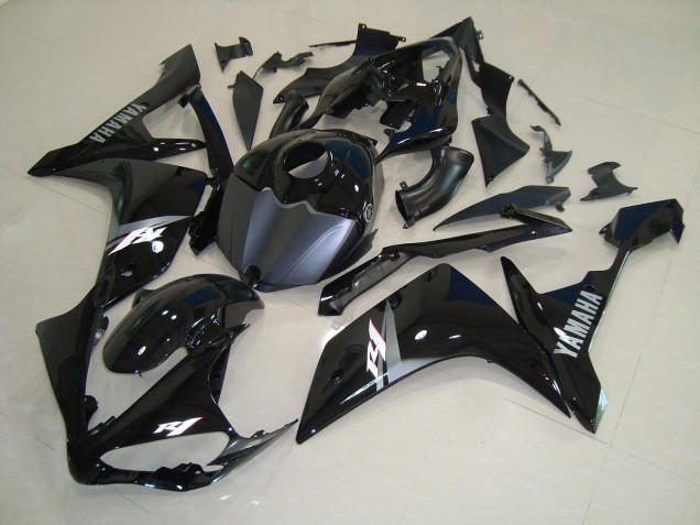 Yamaha R1 2007-2008 - Glänzend Schwarz Weiß Yamaha R1 2007-2008 - Glänzend Schwarz Weiß