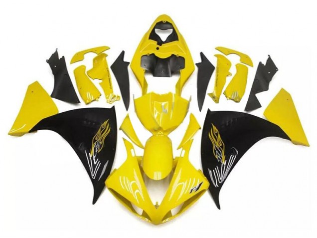 Yamaha R1 2009-2011 - Gelb Schwarz Yamaha R1 2009-2011 - Gelb Schwarz
