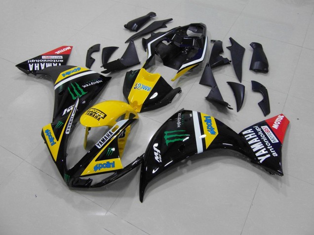 Yamaha R1 2009-2011 - Gelb Schwarz Monster Yamaha R1 2009-2011 - Gelb Schwarz Monster