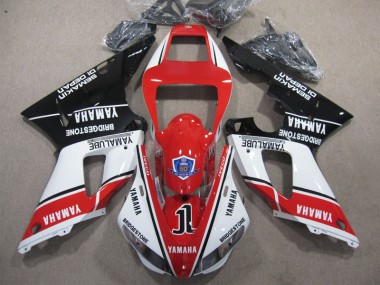 Yamaha R1 2009-2011 - Rot Weiß Schwarz
