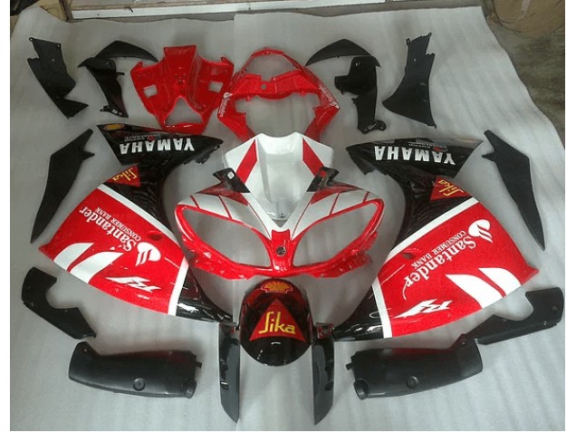 Yamaha R1 2009-2011 - Rot Weiß Und Schwarz Grafik Yamaha R1 2009-2011 - Rot Weiß Und Schwarz Grafik