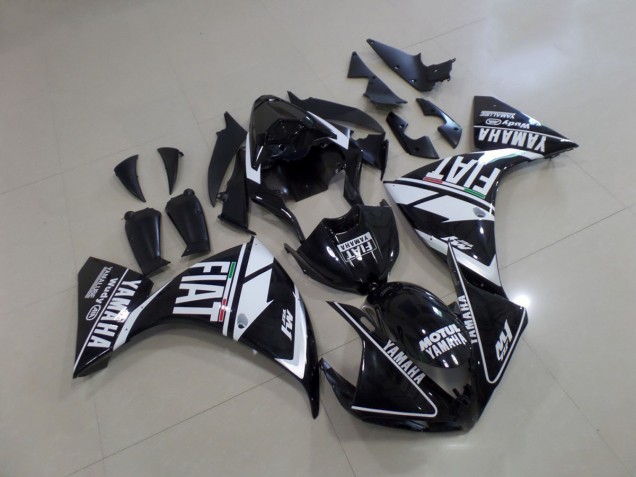 Yamaha R1 2009-2011 - Schwarz Weißer Fiat Yamaha R1 2009-2011 - Schwarz Weißer Fiat