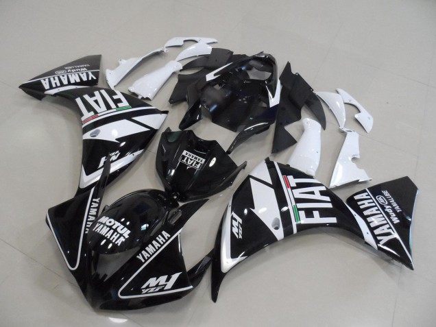 Yamaha R1 2009-2011 - Schwarz Weißer Fiat Yamaha R1 2009-2011 - Schwarz Weißer Fiat