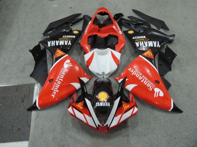 Yamaha R1 2009-2011 - Schwarz Weißes SantUnder Rot Yamaha R1 2009-2011 - Schwarz Weißes SantUnder Rot