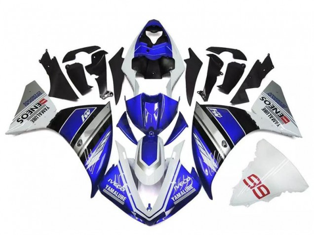Yamaha R1 2009-2011 - Weiß Blau Silber Yamaha R1 2009-2011 - Weiß Blau Silber