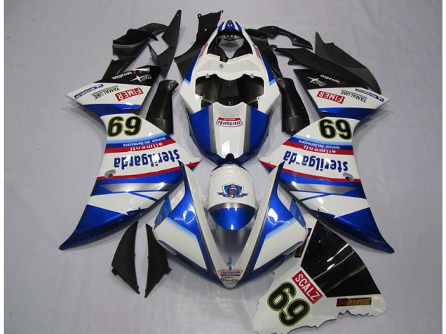 Yamaha R1 2009-2011 - Weiß Blau Sterilgarda SCALZ 69 Yamaha R1 2009-2011 - Weiß Blau Sterilgarda SCALZ 69