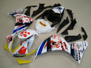 Yamaha R1 2009-2011 - Weiß Schwarz Pepe Phone