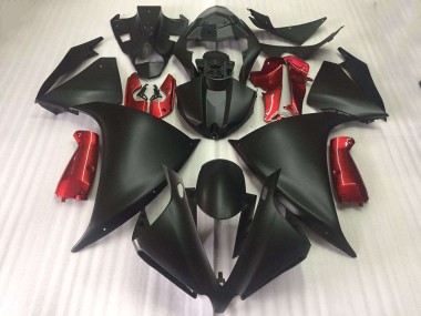 Yamaha R1 2012-2014 - Matt Schwarz Glänzend Rot