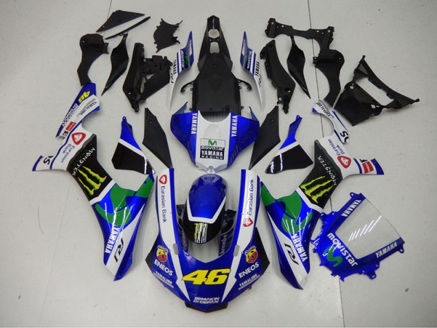 Yamaha R1 2015-2019 - Blau Blau Weiß ENEOS Movistar 46 Yamaha R1 2015-2019 - Blau Blau Weiß ENEOS Movistar 46