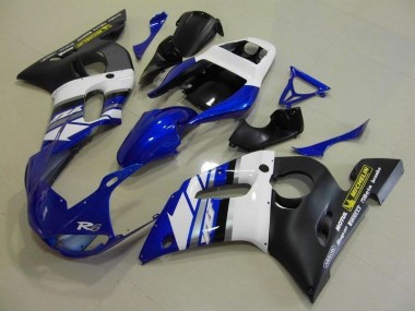 Yamaha R6 1998-2002 - Blau, Weiß und Schwarz