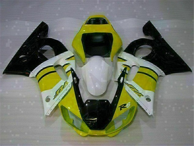Yamaha R6 1998-2002 - Gelb Weiß Yamaha R6 1998-2002 - Gelb Weiß