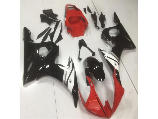 Yamaha R6 2003-2005 - Rot Schwarz Weiß Yamaha R6 2003-2005 - Rot Schwarz Weiß
