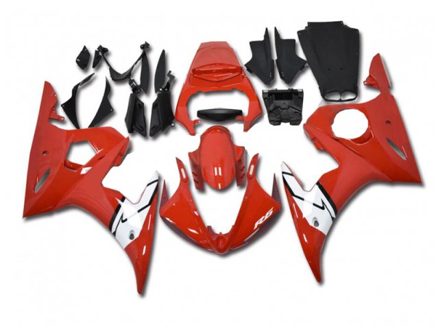 Yamaha R6 2003-2005 - Rot Weiß Yamaha R6 2003-2005 - Rot Weiß