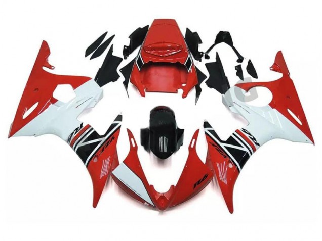 Yamaha R6 2003-2005 - Rot Weiß Schwarz Yamaha R6 2003-2005 - Rot Weiß Schwarz