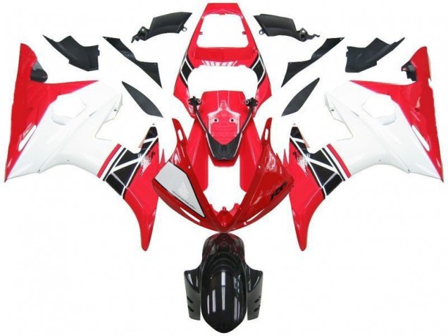 Yamaha R6 2003-2005 - Rot Weiß Schwarz Yamaha R6 2003-2005 - Rot Weiß Schwarz