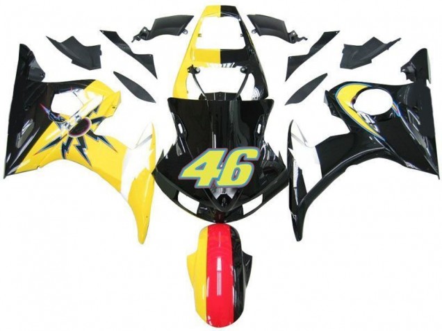 Yamaha R6 2003-2005 - Schwarz Gelb Nr. 46 Yamaha R6 2003-2005 - Schwarz Gelb Nr. 46
