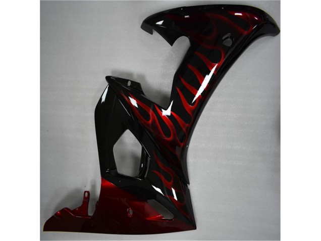 Yamaha R6 2003-2005 - Schwarz rote Flamme Yamaha R6 2003-2005 - Schwarz rote Flamme