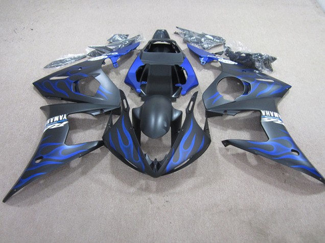 Yamaha R6 2003-2005 - Schwarze Blau Flamme Yamaha R6 2003-2005 - Schwarze Blau Flamme