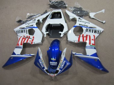 Yamaha R6 2003-2005 - Weiß Blau Motul Fiat