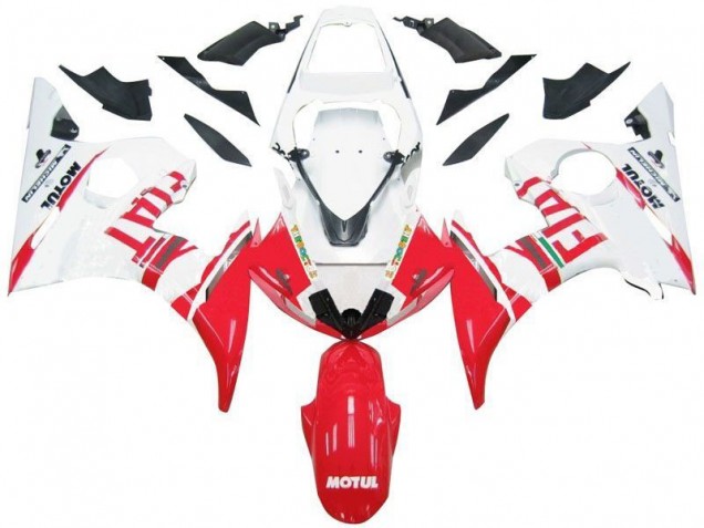 Yamaha R6 2003-2005 - Weiß Rot Fiat Yamaha R6 2003-2005 - Weiß Rot Fiat