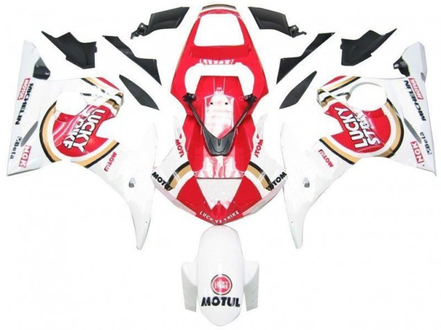 Yamaha R6 2003-2005 - Weiß Rot Lucky Strike Yamaha R6 2003-2005 - Weiß Rot Lucky Strike