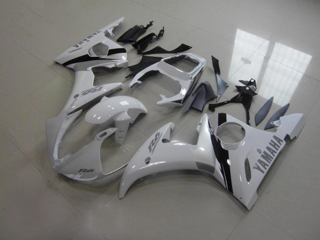 Yamaha R6 2003-2005 - Weiß Und Grau Aufkleber Yamaha R6 2003-2005 - Weiß Und Grau Aufkleber