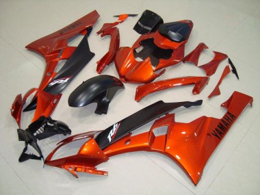Yamaha R6 2006-2007 - Orange Matt schwarz