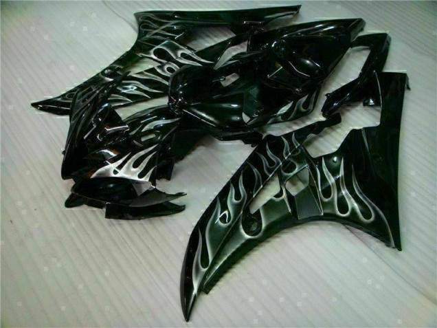 Yamaha R6 2006-2007 - Silber Flamme Schwarz Yamaha R6 2006-2007 - Silber Flamme Schwarz