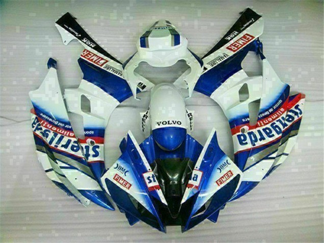 Yamaha R6 2006-2007 - Weiß Blau Yamaha R6 2006-2007 - Weiß Blau