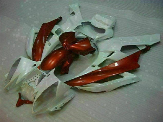 Yamaha R6 2006-2007 - Weiß Braun Yamaha R6 2006-2007 - Weiß Braun