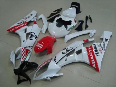 Yamaha R6 2006-2007 - Weiß Rot Abarth