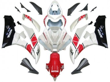 Yamaha R6 2006-2007 - Weiß Rot Schwarz