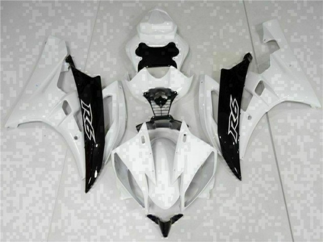 Yamaha R6 2006-2007 - Weiß Schwarz Yamaha R6 2006-2007 - Weiß Schwarz