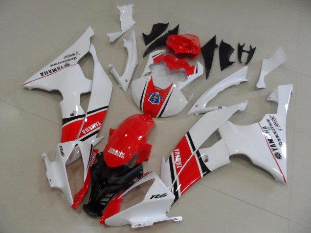 Yamaha R6 2008-2016 - Rot Weiß OEM Stil Yamaha R6 2008-2016 - Rot Weiß OEM Stil