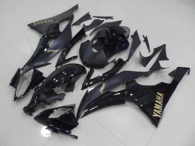 Yamaha R6 2008-2016 - Schwarz mit goldenem Aufkleber Yamaha R6 2008-2016 - Schwarz mit goldenem Aufkleber
