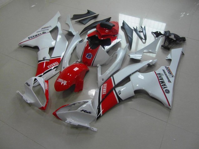 Yamaha R6 2008-2016 - Weiß Rot OEM Stil Yamaha R6 2008-2016 - Weiß Rot OEM Stil