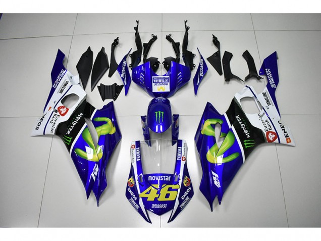 Yamaha R6 2017-2023 - Monster Blau Movistar 46 Yamaha R6 2017-2023 - Monster Blau Movistar 46